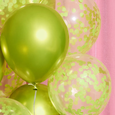 Lime Green Balloon Pack - 24 latex balloons