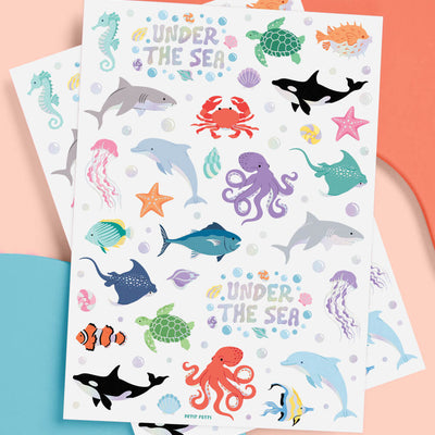 Under The Sea Tats - 64 temporary tattoos