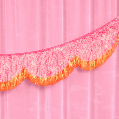 Sunset Scallop Fringe - scalloped banner