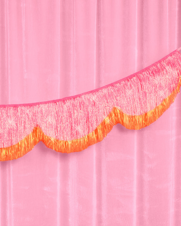 Sunset Scallop Fringe - scalloped banner