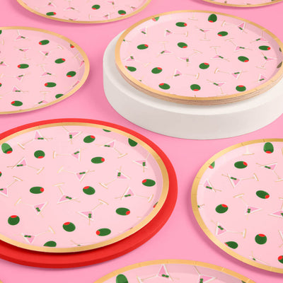 Martini Plates - 25 paper plates