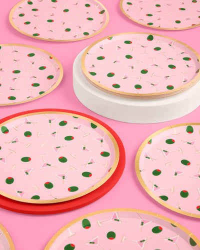 Martini Plates - 25 paper plates
