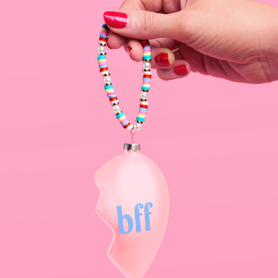 BFF Ornament - 2 piece split heart ornament