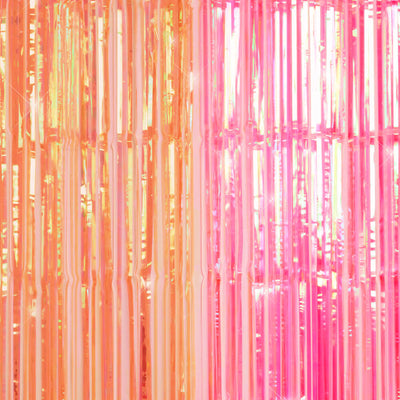 Sunset Curtain Pack - pink + orange foil curtains