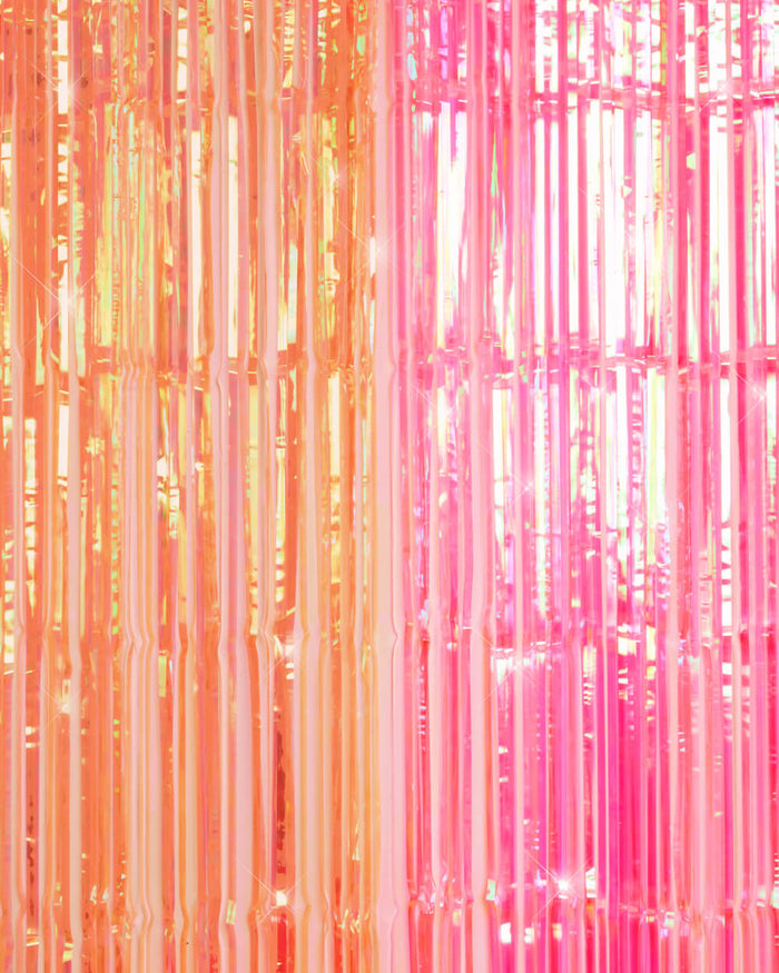 Sunset Curtain Pack - pink + orange foil curtains