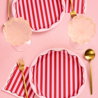 Candy Stripe Plates - 9in Paper Plates