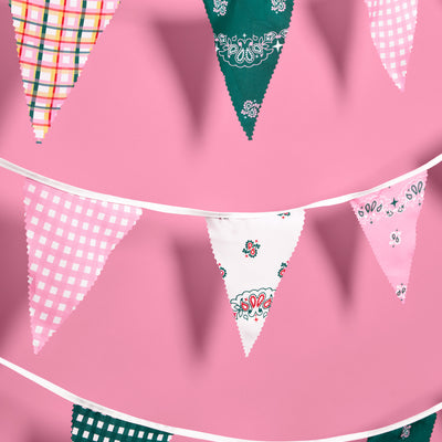 Camp Bunting Banner - gingham garland