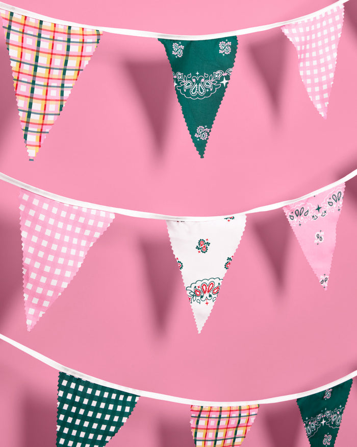 Camp Bunting Banner - gingham garland