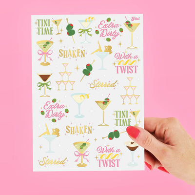 Martini Tats - 50 temporary tattoos