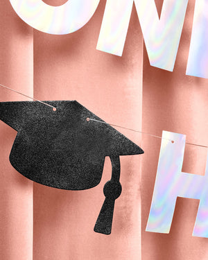 One Degree Hotter Banner - iridescent foil banner