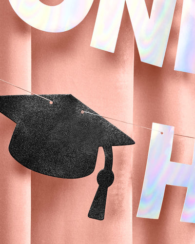 One Degree Hotter Banner - iridescent foil banner