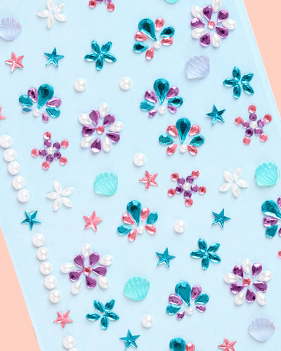 Mermaid Gem Set - 52 adhesive face gems
