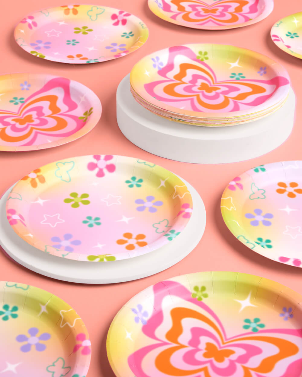 Butterfly Dream Plates - 24 paper plates