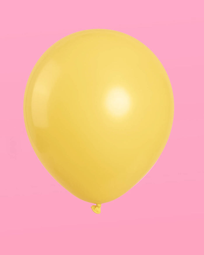 Lemon Printed Balloons - 24 latex balloons