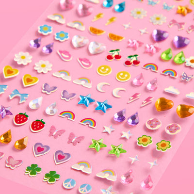 Rainbow Stick On Earrings - 65 sets, 130 pieces