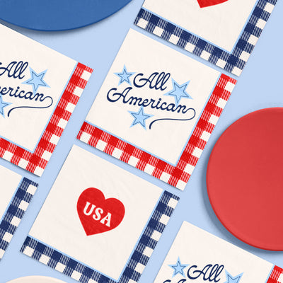 All American Napkins - 24 paper napkins