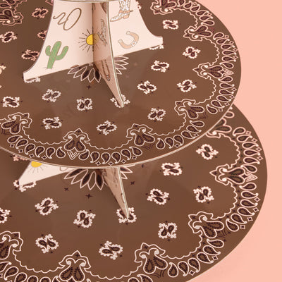 Western Cupcake Tower - 6 cardboard pieces