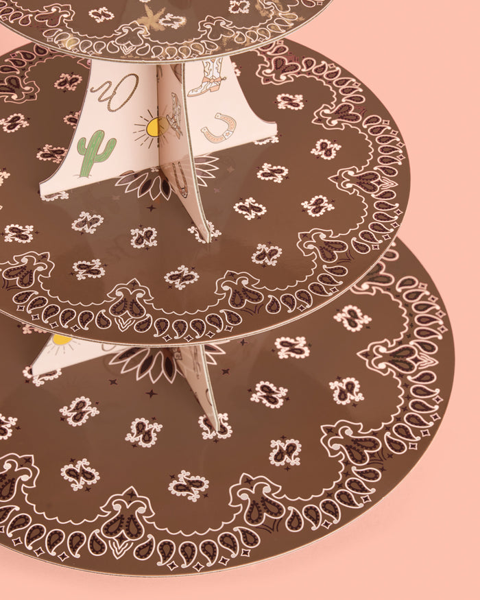 Western Cupcake Tower - 6 cardboard pieces