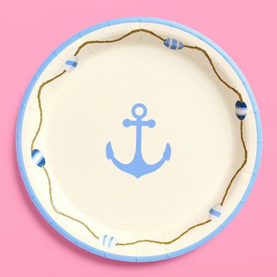 Nautical Plates - 24 paper plates