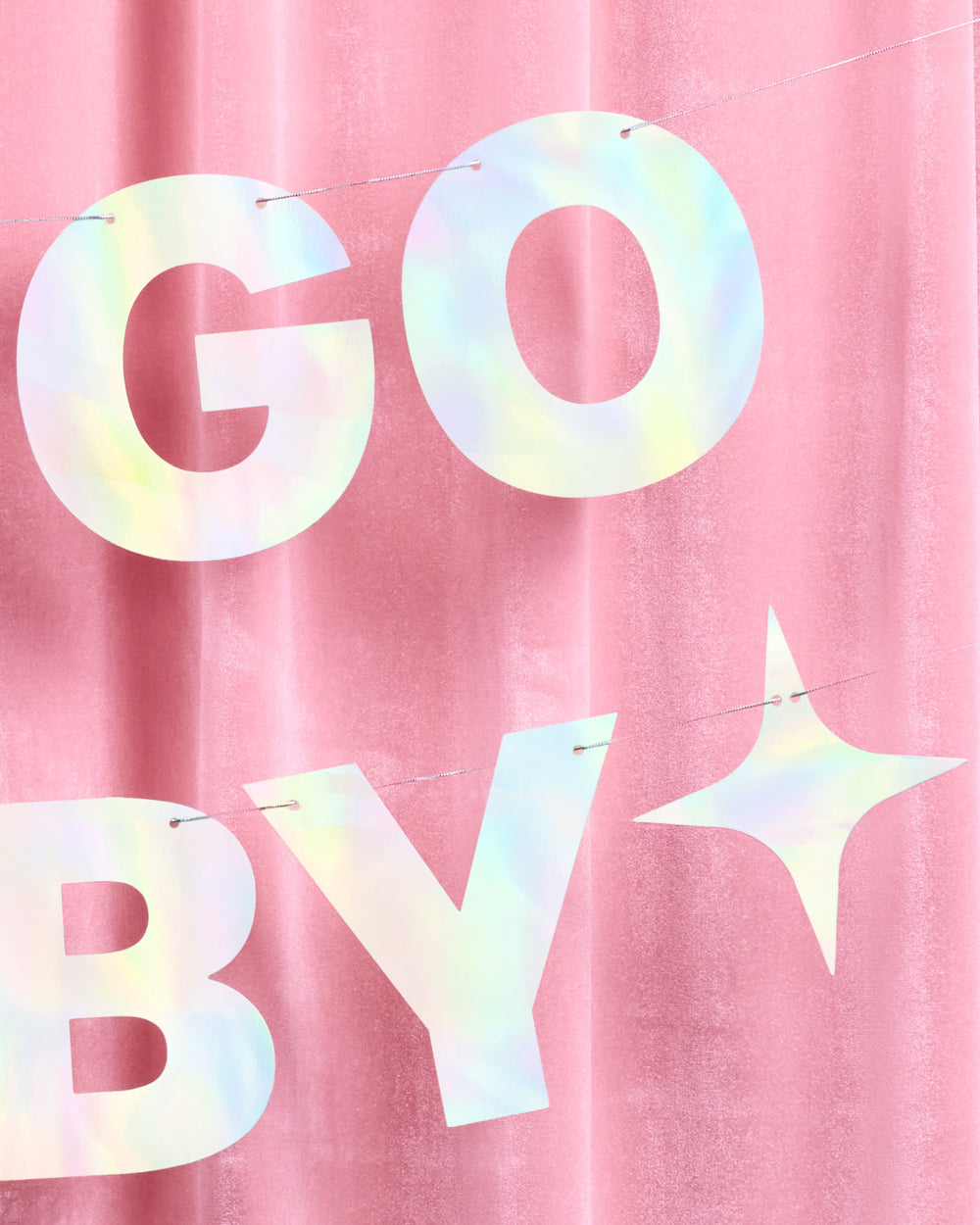 Virgo Baby Banner - iridescent foil banner