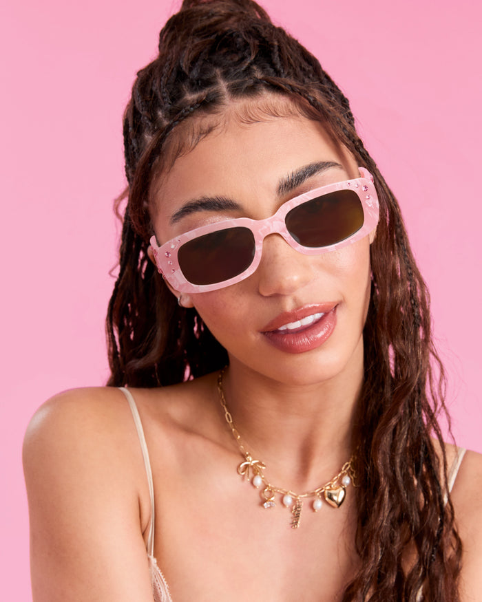 Birthday Girl Sunglasses - marble embossed sunglasses