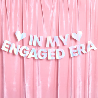 Engaged Era Banner - iridescent foil banner