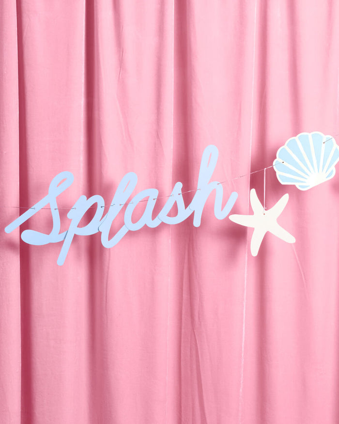 Last Splash Banner - matte blue banner