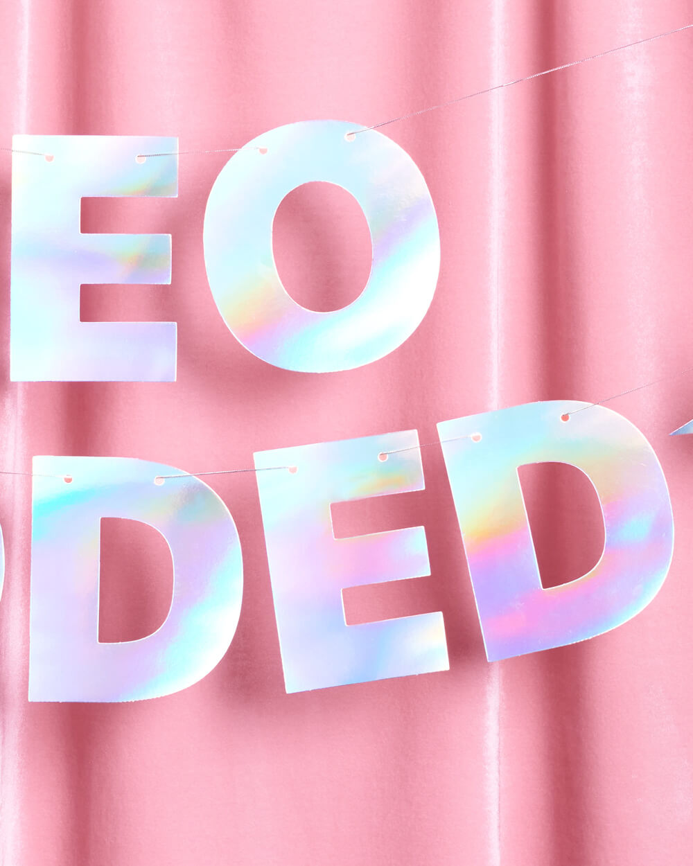 Leo Coded Banner - iridescent foil banner