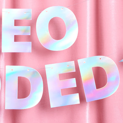 Leo Coded Banner - iridescent foil banner