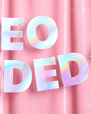 Leo Coded Banner - iridescent foil banner