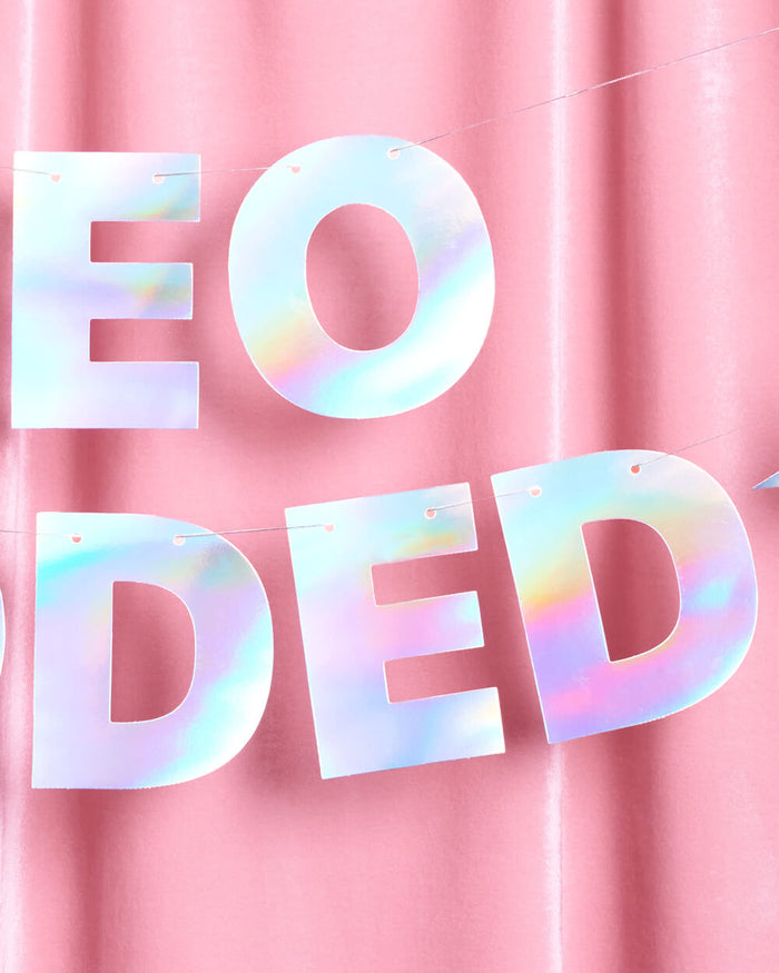 Leo Coded Banner - iridescent foil banner