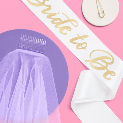 The Remix Kit - bride to be sash + veil
