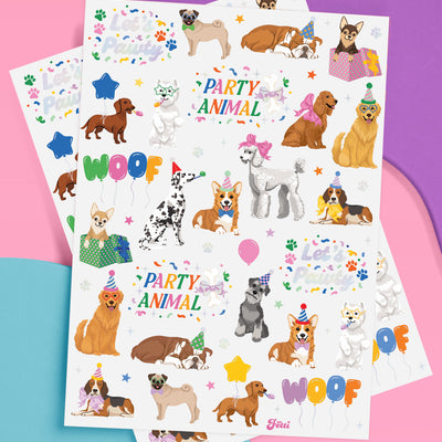 Dog Lover Tats - 44 foil temporary tattoos