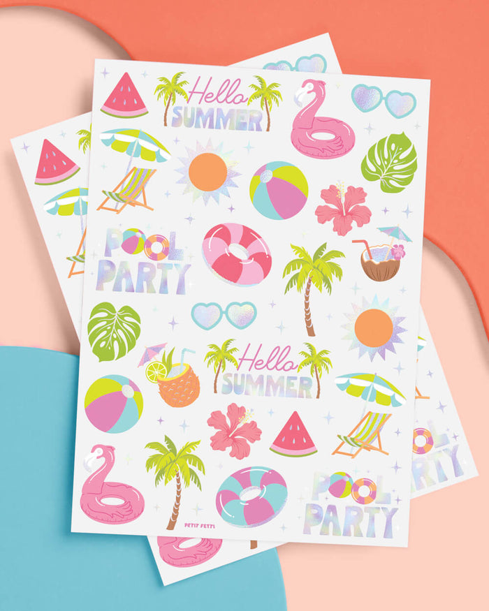 Pool Party Tats - 68 temporary tattoos