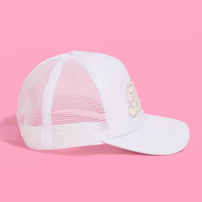 Bride Trucker Hat - embellished trucker hat