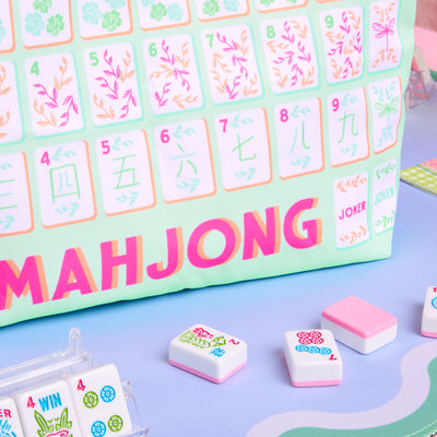 Mahjong Tile Bag - nylon zipper bag