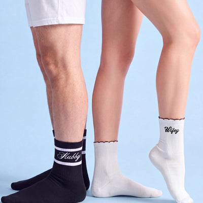 Wifey and Hubby Socks - matching newlywed socks