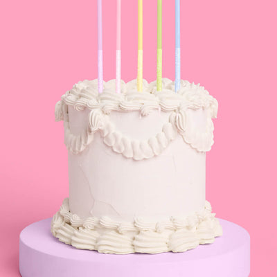 Pastel Glitter Candles - 10 glitter candles