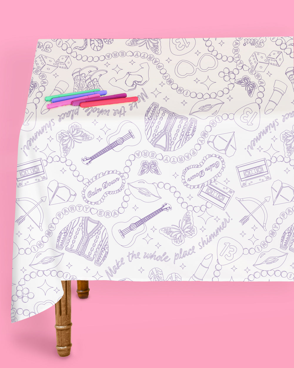 Eras Coloring Tablecloth - 1 tablecloth