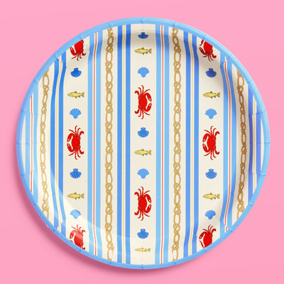 Nautical Plates - 24 paper plates