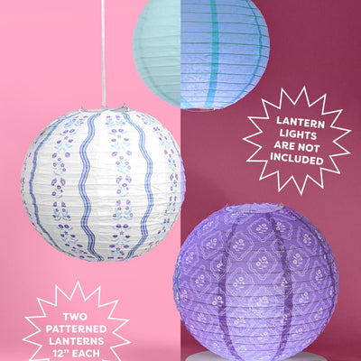 Coastal Lanterns - set of 6 paper lanterns