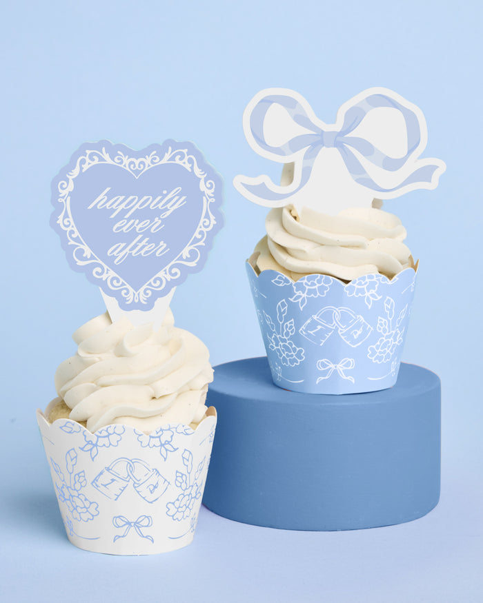 Happily Ever After Toppers - 24 wrappers + toppers