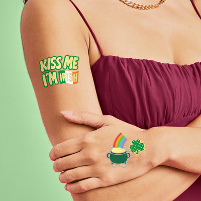 Kiss Me Tats - 50 foil temporary tattoos