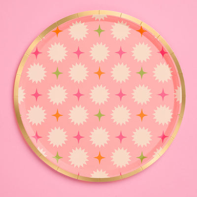 Palm Royale Plates - 32 paper plates, 2 sizes