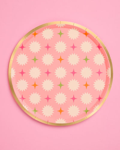 Palm Royale Plates - 32 paper plates, 2 sizes