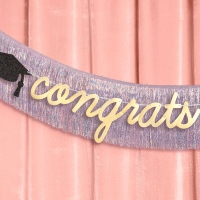 Congrats Grad Banner - two piece banner
