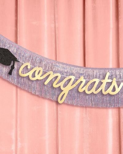 Congrats Grad Banner - two piece banner