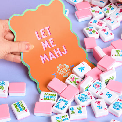 Mahjong Shuffler Cards - set of 4 matte cards
