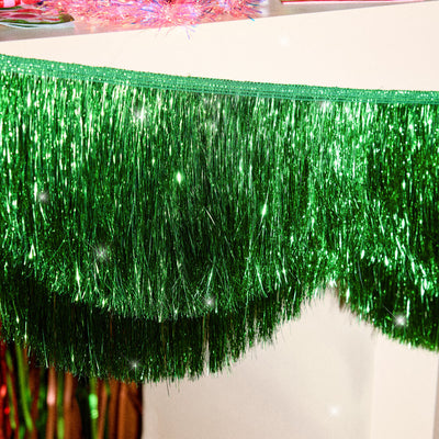 Holiday Scallop Fringe Banner - scalloped banner