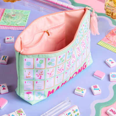 Mahjong Tile Bag - nylon zipper bag